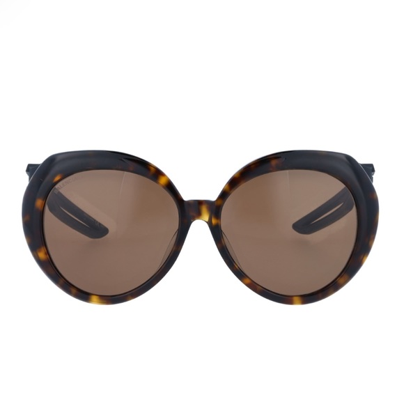 BALENCIAGA BB0024SA 001 HAVANA SUNGLASSES - Picture 1 of 14
